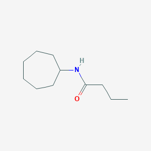 molecular formula C11H21NO B7540734 N-cycloheptylbutanamide 