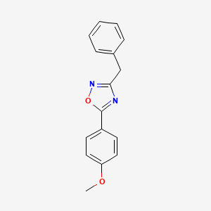 molecular formula C16H14N2O2 B7540752 3-Benzyl-5-(4-methoxyphenyl)-1,2,4-oxadiazole 