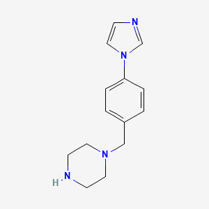 1-[4-(Imidazol-1-yl)phenylmethyl]piperazine