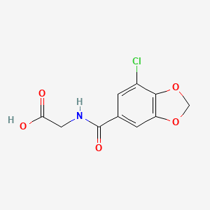 2-[(7-Chloro-1,3-benzodioxole-5-carbonyl)amino]acetic acid