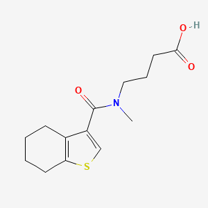 molecular formula C14H19NO3S B7540880 4-[Methyl(4,5,6,7-tetrahydro-1-benzothiophene-3-carbonyl)amino]butanoic acid 