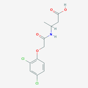 molecular formula C12H13Cl2NO4 B7540890 3-[[2-(2,4-Dichlorophenoxy)acetyl]amino]butanoic acid 