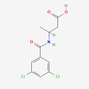 molecular formula C11H11Cl2NO3 B7540896 3-[(3,5-Dichlorobenzoyl)amino]butanoic acid 