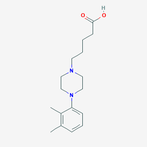 molecular formula C17H26N2O2 B7540919 5-[4-(2,3-Dimethylphenyl)piperazin-1-yl]pentanoic acid 