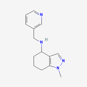 molecular formula C14H18N4 B7540928 1-methyl-N-(pyridin-3-ylmethyl)-4,5,6,7-tetrahydroindazol-4-amine 