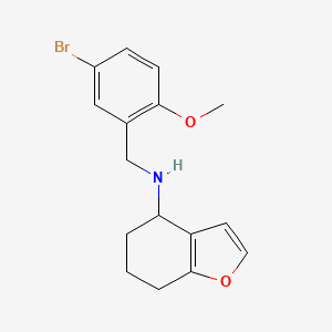 N-[(5-bromo-2-methoxyphenyl)methyl]-4,5,6,7-tetrahydro-1-benzofuran-4-amine