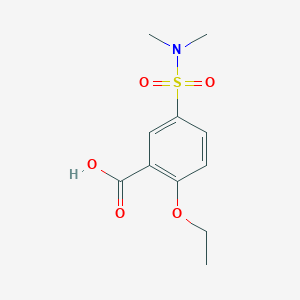 molecular formula C11H15NO5S B7540954 5-(Dimethylsulfamoyl)-2-ethoxybenzoic acid 