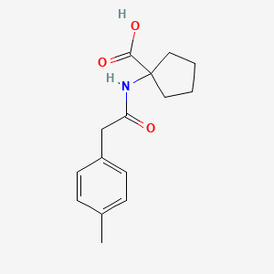 1-[[2-(4-Methylphenyl)acetyl]amino]cyclopentane-1-carboxylic acid