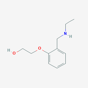 molecular formula C11H17NO2 B7540966 2-[2-(Ethylaminomethyl)phenoxy]ethanol 