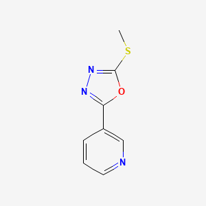 2-(Methylthio)-5-(3-pyridinyl)-1,3,4-oxadiazole