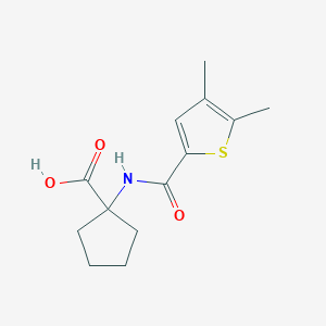 molecular formula C13H17NO3S B7541021 1-[(4,5-Dimethylthiophene-2-carbonyl)amino]cyclopentane-1-carboxylic acid 