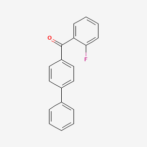 molecular formula C19H13FO B7541023 Biphenyl-4-yl-(2-fluoro-phenyl)-methanone 