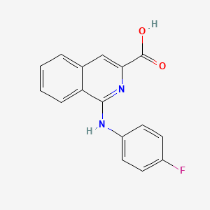 1-(4-Fluoroanilino)isoquinoline-3-carboxylic acid