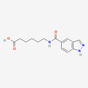 Hexanoic acid,6-[(1h-indazol-5-ylcarbonyl)amino]-
