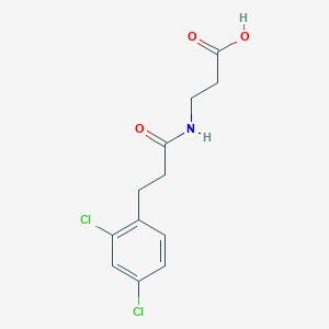 molecular formula C12H13Cl2NO3 B7541132 3-[3-(2,4-Dichlorophenyl)propanoylamino]propanoic acid 