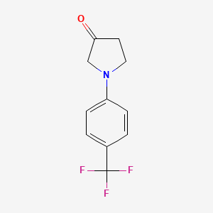 molecular formula C11H10F3NO B7541143 1-(4-(Trifluoromethyl)phenyl)pyrrolidin-3-one 