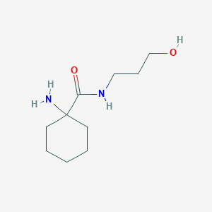 1-amino-N-(3-hydroxypropyl)cyclohexane-1-carboxamide