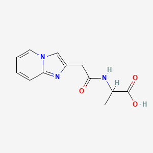 2-[(2-Imidazo[1,2-a]pyridin-2-ylacetyl)amino]propanoic acid