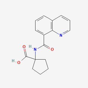 1-(Quinoline-8-carbonylamino)cyclopentane-1-carboxylic acid