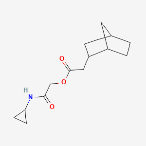 molecular formula C14H21NO3 B7541315 [2-(Cyclopropylamino)-2-oxoethyl] 2-(2-bicyclo[2.2.1]heptanyl)acetate 
