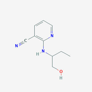 2-(1-Hydroxybutan-2-ylamino)pyridine-3-carbonitrile