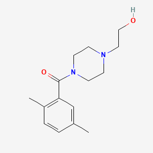 molecular formula C15H22N2O2 B7541417 (2,5-Dimethylphenyl)-[4-(2-hydroxyethyl)piperazin-1-yl]methanone 