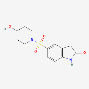 5-((4-Hydroxypiperidin-1-yl)sulfonyl)indolin-2-one