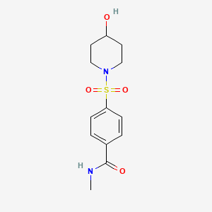4-(4-hydroxypiperidin-1-yl)sulfonyl-N-methylbenzamide