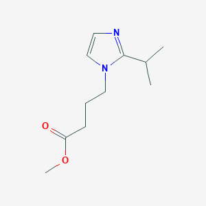 molecular formula C11H18N2O2 B7541527 Methyl 4-(2-propan-2-ylimidazol-1-yl)butanoate 