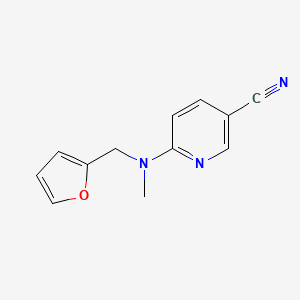 6-[Furan-2-ylmethyl(methyl)amino]pyridine-3-carbonitrile