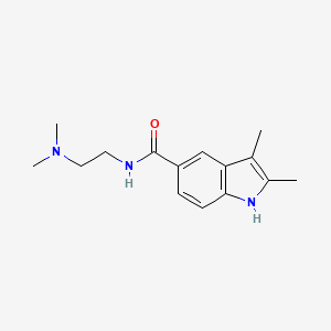 molecular formula C15H21N3O B7541562 N-[2-(dimethylamino)ethyl]-2,3-dimethyl-1H-indole-5-carboxamide 