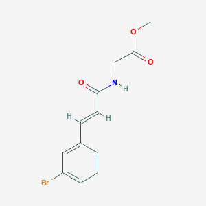 molecular formula C12H12BrNO3 B7541608 methyl 2-[[(E)-3-(3-bromophenyl)prop-2-enoyl]amino]acetate 