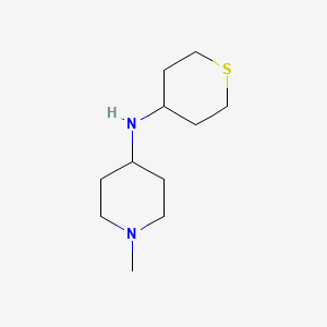 molecular formula C11H22N2S B7541671 1-methyl-N-(thian-4-yl)piperidin-4-amine 