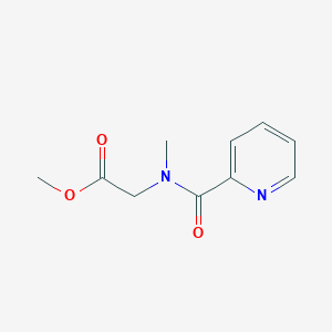 molecular formula C10H12N2O3 B7541679 Methyl 2-[methyl(pyridine-2-carbonyl)amino]acetate 
