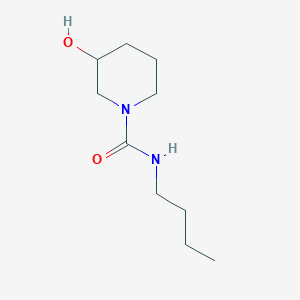 molecular formula C10H20N2O2 B7541682 N-butyl-3-hydroxypiperidine-1-carboxamide 