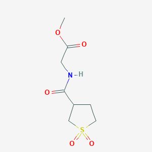 molecular formula C8H13NO5S B7541701 Methyl 2-[(1,1-dioxothiolane-3-carbonyl)amino]acetate 