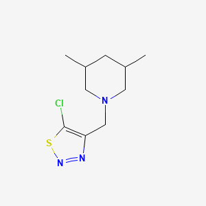 5-Chloro-4-[(3,5-dimethylpiperidin-1-yl)methyl]thiadiazole