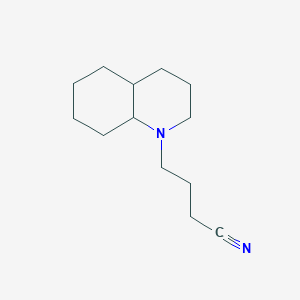 molecular formula C13H22N2 B7541738 4-(3,4,4a,5,6,7,8,8a-octahydro-2H-quinolin-1-yl)butanenitrile 
