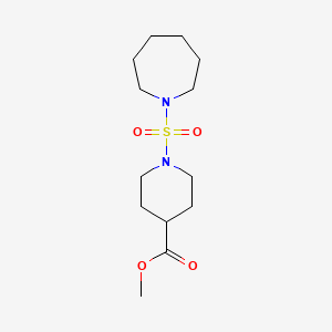 molecular formula C13H24N2O4S B7541765 Methyl 1-(azepan-1-ylsulfonyl)piperidine-4-carboxylate 