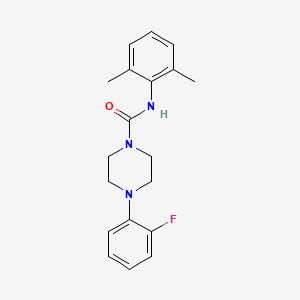 molecular formula C19H22FN3O B7541773 N-(2,6-dimethylphenyl)-4-(2-fluorophenyl)piperazine-1-carboxamide 