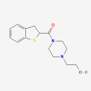 2,3-Dihydro-1-benzothiophen-2-yl-[4-(2-hydroxyethyl)piperazin-1-yl]methanone