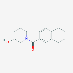 molecular formula C16H21NO2 B7541789 (3-Hydroxypiperidin-1-yl)-(5,6,7,8-tetrahydronaphthalen-2-yl)methanone 
