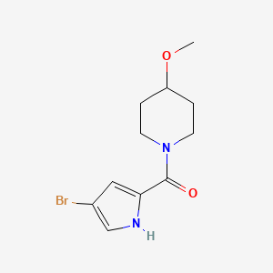 molecular formula C11H15BrN2O2 B7541877 (4-bromo-1H-pyrrol-2-yl)-(4-methoxypiperidin-1-yl)methanone 