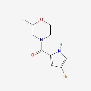molecular formula C10H13BrN2O2 B7541884 (4-bromo-1H-pyrrol-2-yl)-(2-methylmorpholin-4-yl)methanone 