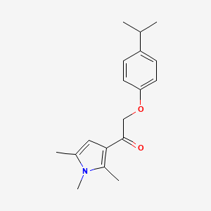 2-(4-Propan-2-ylphenoxy)-1-(1,2,5-trimethylpyrrol-3-yl)ethanone