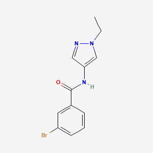 3-bromo-N-(1-ethylpyrazol-4-yl)benzamide