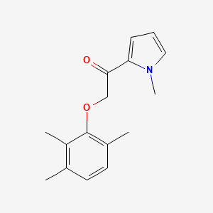 molecular formula C16H19NO2 B7541957 1-(1-Methylpyrrol-2-yl)-2-(2,3,6-trimethylphenoxy)ethanone 