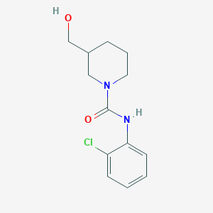 molecular formula C13H17ClN2O2 B7541965 N-(2-chlorophenyl)-3-(hydroxymethyl)piperidine-1-carboxamide 