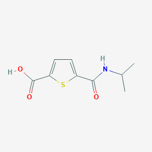 molecular formula C9H11NO3S B7541984 5-(Propan-2-ylcarbamoyl)thiophene-2-carboxylic acid 