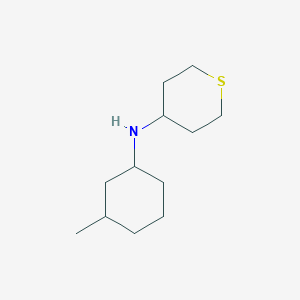 molecular formula C12H23NS B7542050 N-(3-methylcyclohexyl)thian-4-amine 